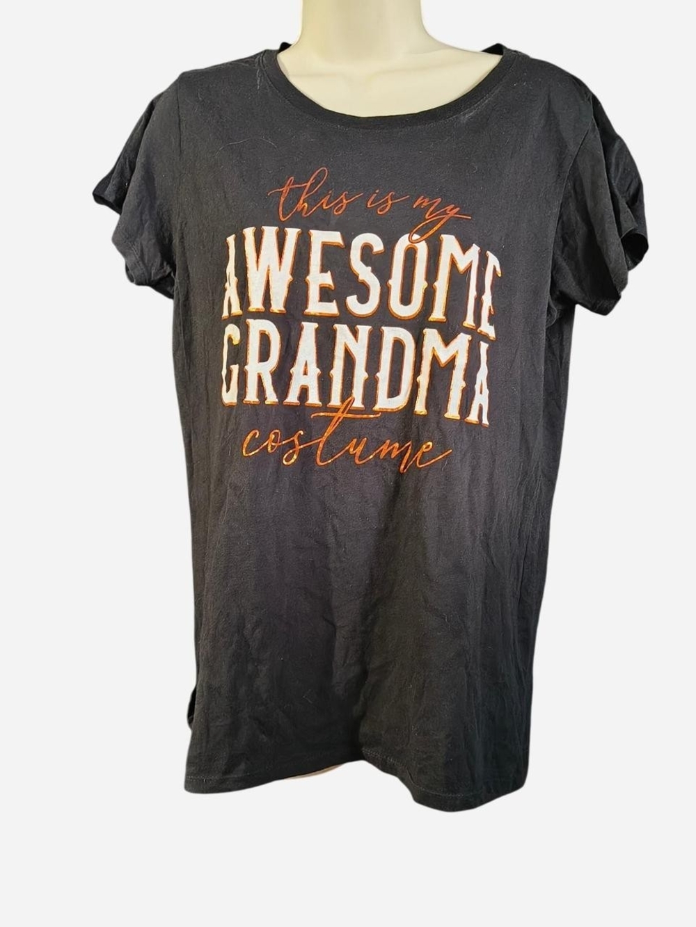 Black 'Awesome Grandma' Short-Sleeve Graphic Tee
